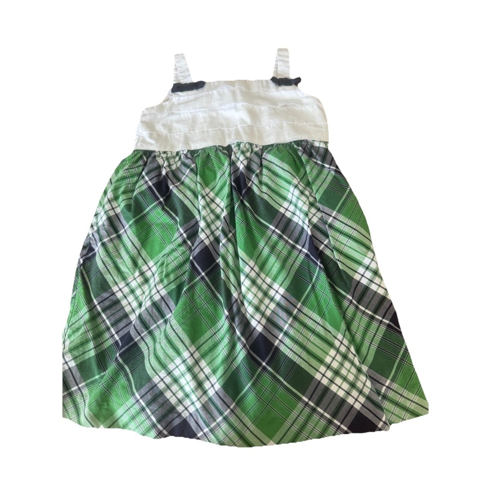 Janie And Jack‎ Blue Green Plaid Sun Dress jumper g4